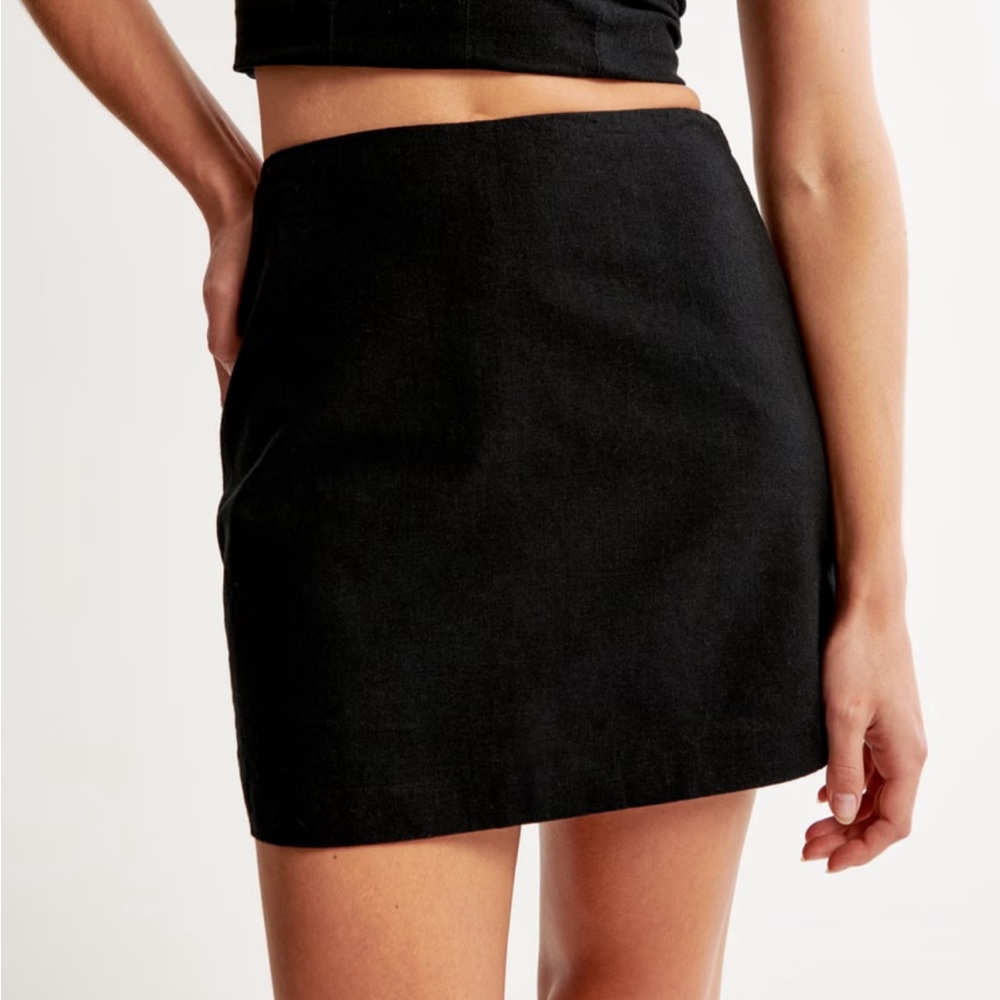 Abercrombie Women's Linen-Blend Mini Skort, linen-Blend Mini Skort Size: XS